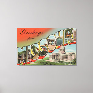 Missouri (Capital Building) - Large Letter Canvas Print