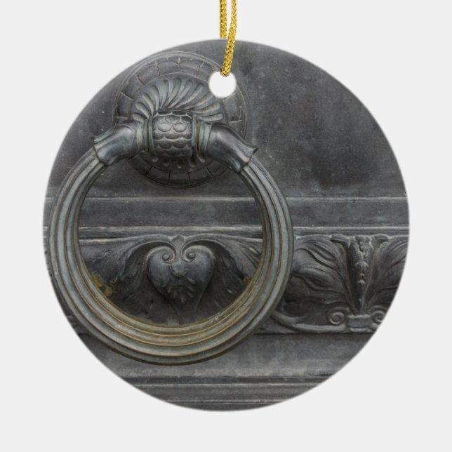 Missouri Capital Door Handle Ceramic Tree Decoration (Front)