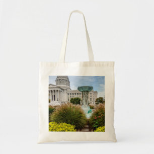 Missouri Capitol And Fountain Tote Bag
