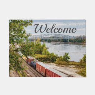 Missouri Capitol View Welcome Doormat