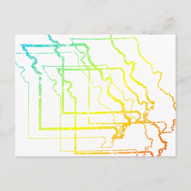 missouri chill blur postcard (Front)