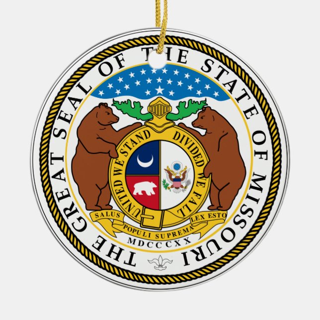 Missouri Christmas Ornament (Front)