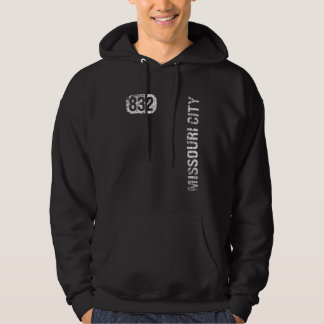 Missouri City Texas 832 Area Code Vintage Retro Hoodie