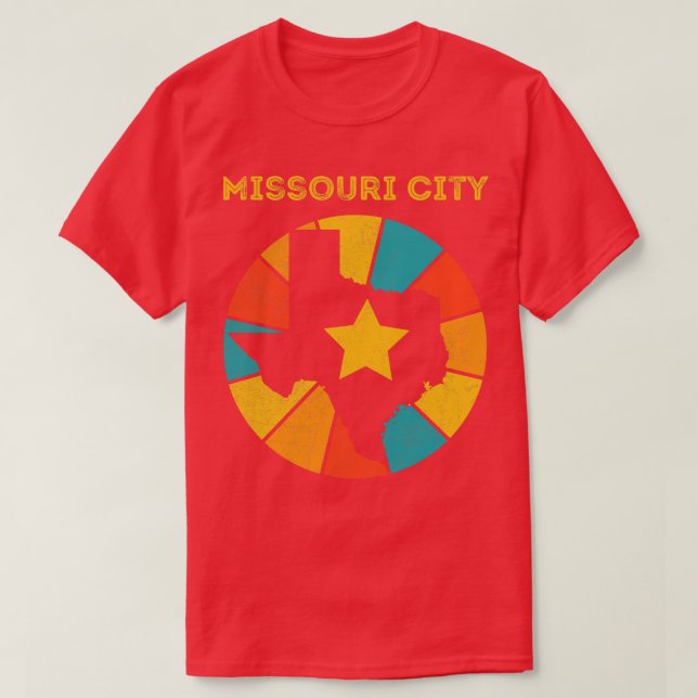 Missouri City Texas Vintage Distressed Souvenir T-Shirt (Design Front)
