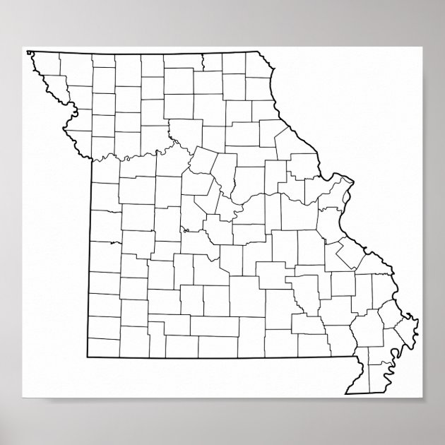 Missouri Counties Blank Outline Map Poster Zazzle Missouri Counties Blank Outline Map Poster R4c6021ca358e4da29c387f01e3c77ef0 Ebdw7 8byvr 630 