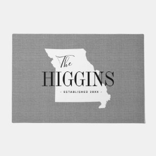 Missouri Family Monogram State Doormat