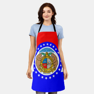 Missouri flag apron