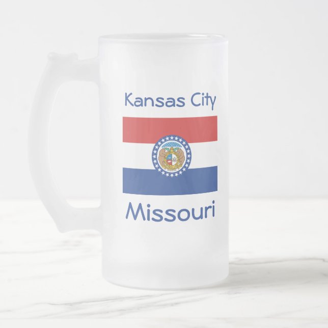 Missouri Flag Map City Mug (Left)