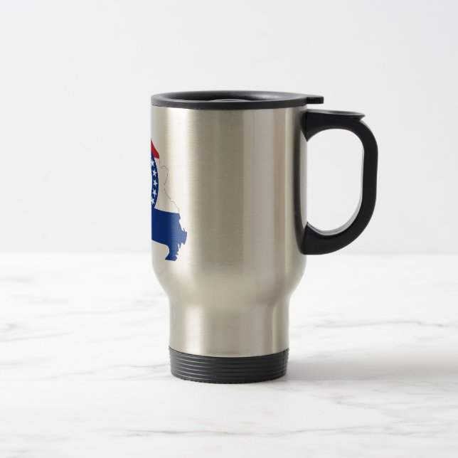 Missouri Flag Map Travel Mug (Right)