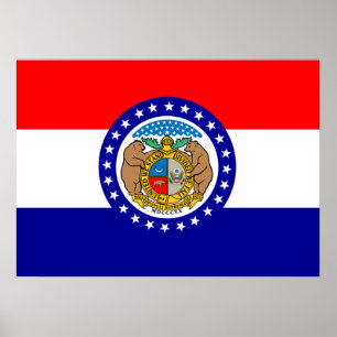 Missouri flag poster