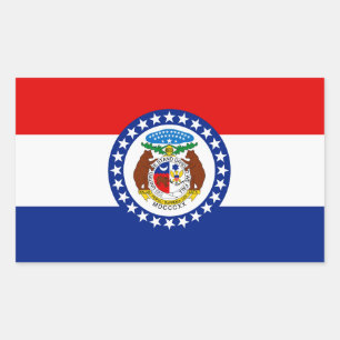 Missouri Flag Rectangular Sticker