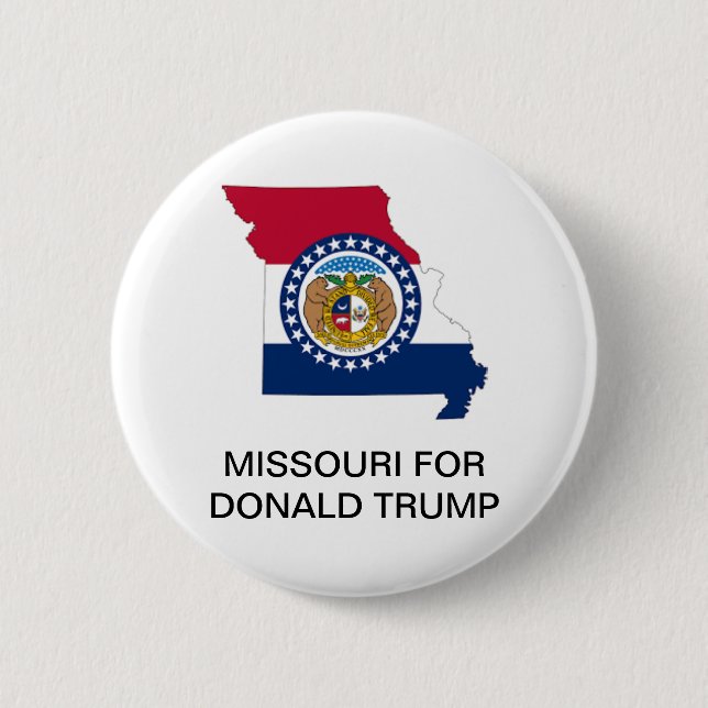MISSOURI for DONALD TRUMP 2020 Presidential Button (Front)