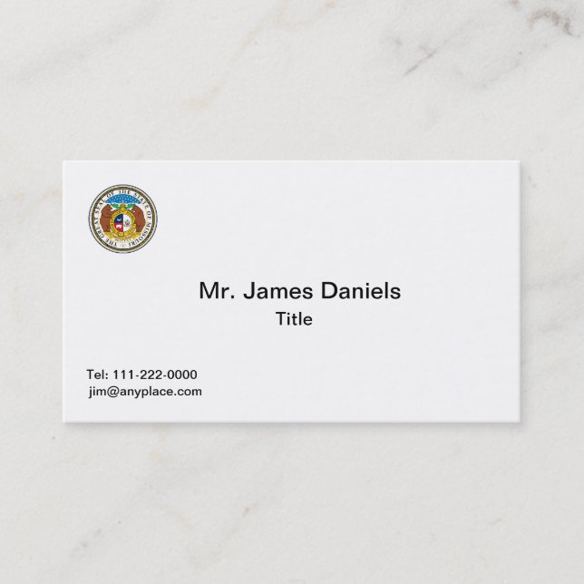 Missouri Great Seal Business Card Templates (Front)
