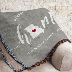 Missouri Home State Personalised Throw Blanket