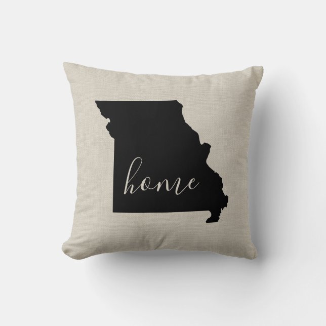 Missouri Home State Throw Pillow (Front)