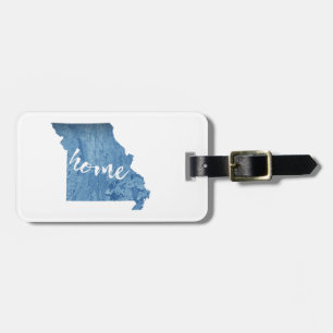 Missouri Home Wood Grain Luggage Tag