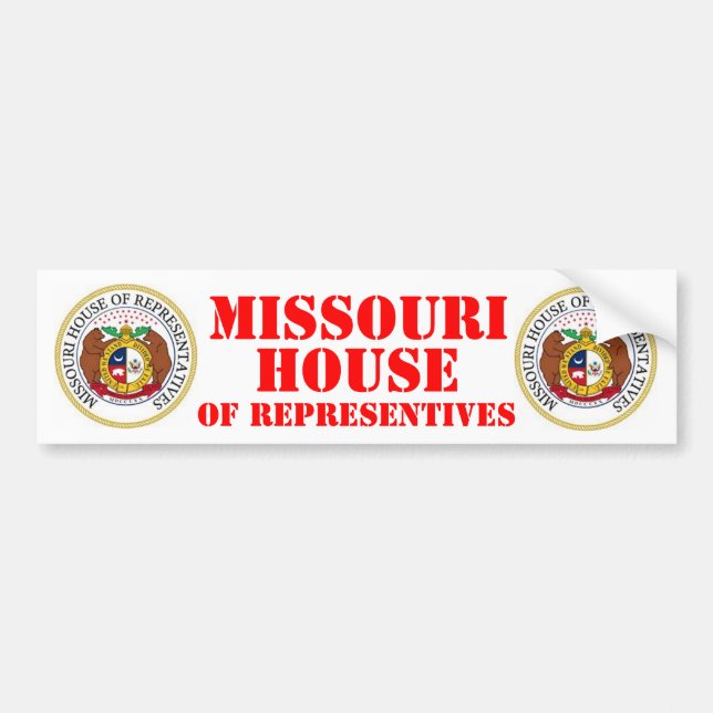 MISSOURI HOUSE OF REPRESENATIVES BUMPER STICKER (Front)