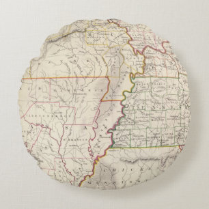 Missouri, Ill, Ky, Tenn, Ala, Miss, Ark Round Cushion