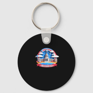 Missouri In Usa Sticker Key Ring