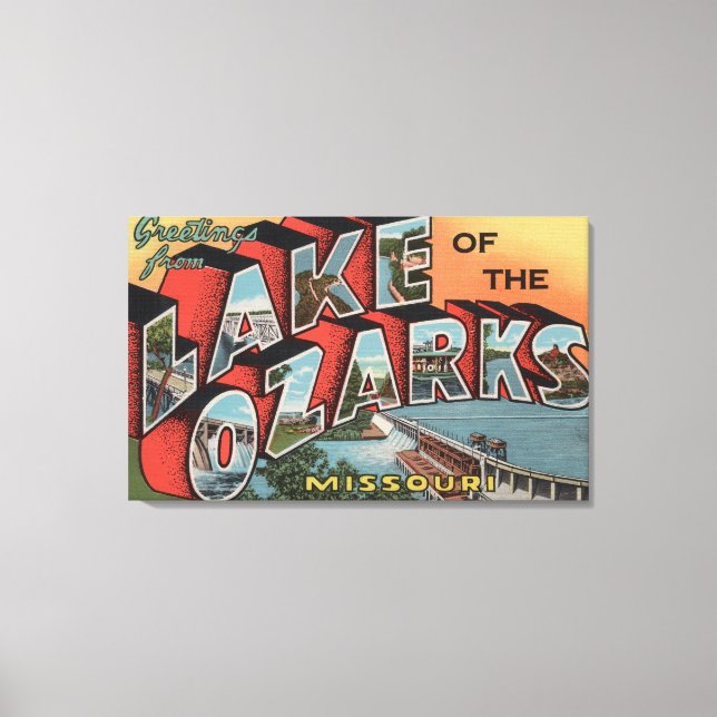 Missouri - Lake of the Ozarks Canvas Print (Front)