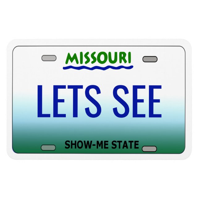 Missouri License Plate Flexible Magnet (Horizontal)