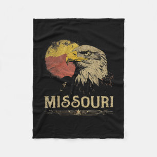 Missouri - love nature vintage hiking 70s 80s fleece blanket