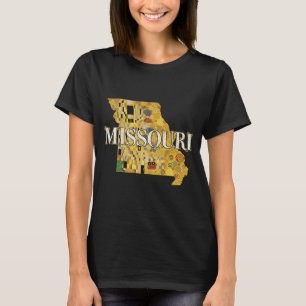 Missouri Map and Text T-Shirt