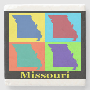 Missouri Map Stone Coaster