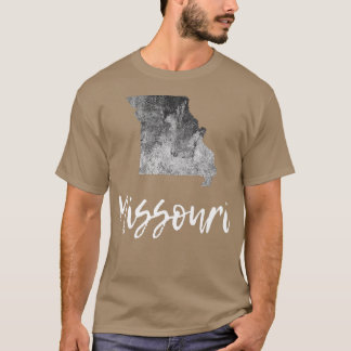 Missouri MO Map Grunge Vintage Graphic Home State  T-Shirt