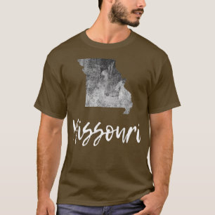 Missouri MO Map Grunge Vintage Graphic Home State T-Shirt