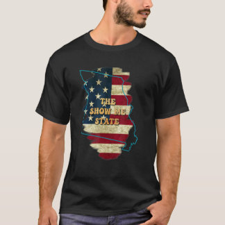 Missouri Mo Us Flag Motto T-Shirt
