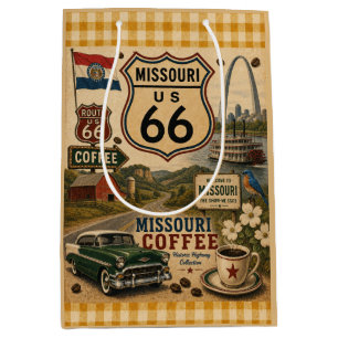 Missouri Mother Road Gift Wrap Charm Medium Gift Bag