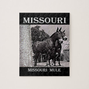 Missouri Mule Jigsaw Puzzle