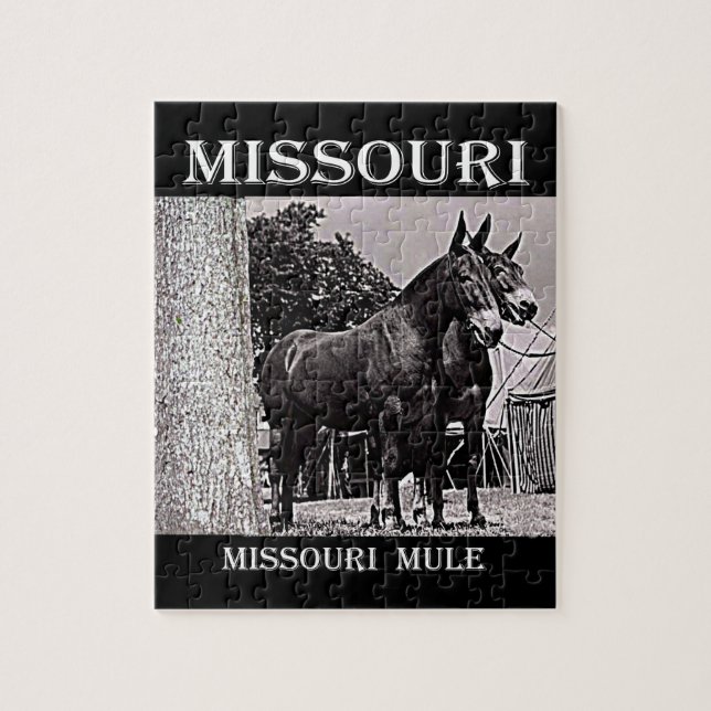 Missouri Mule Jigsaw Puzzle (Vertical)