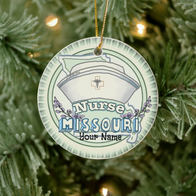 Missouri Nurse Ceramic Tree Decoration (Tree)