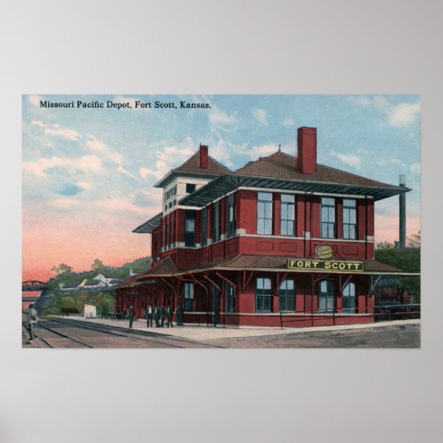 Missouri Pacific Railroad Depot Poster (Front)