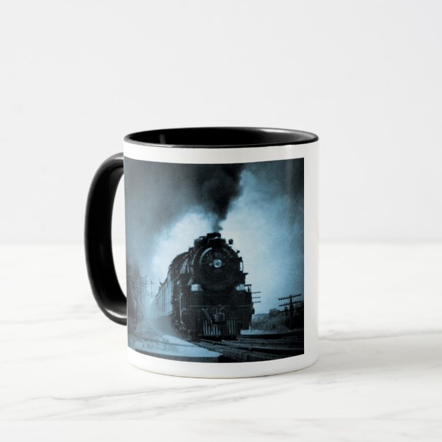 Missouri Pacific Steam Passenger Cyan 4 Mug (Front Left)