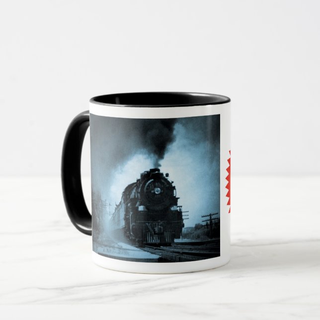 Missouri Pacific Steam Passenger Cyan 5 Mug (Front Left)