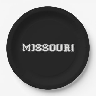 Missouri Paper Plate