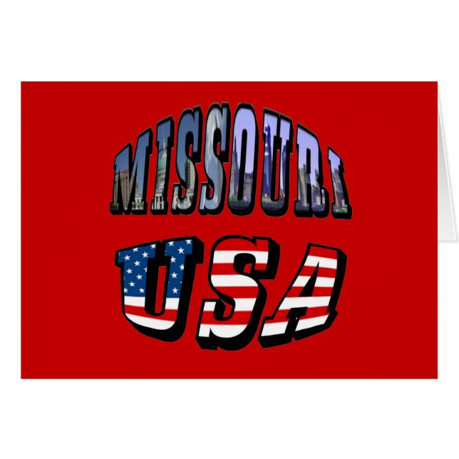 Missouri Picture and USA Text (Front Horizontal)