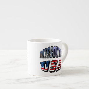 Missouri Picture and USA Text Espresso Cup