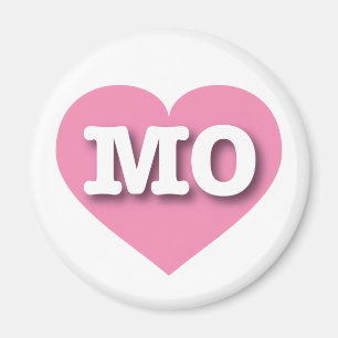 Missouri Pink Heart - I love MO Magnet