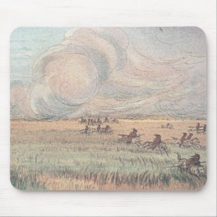 Missouri prairie fire mouse mat