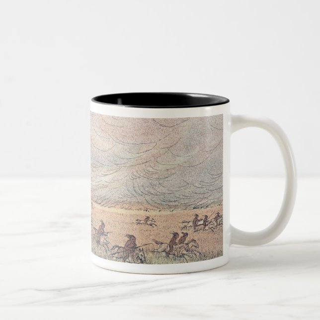 Missouri prairie fire Two-Tone coffee mug (Right)