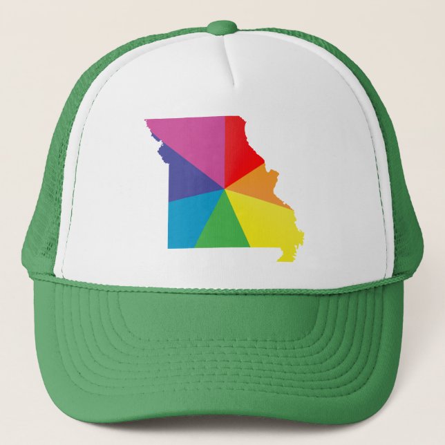missouri pride. trucker hat (Front)