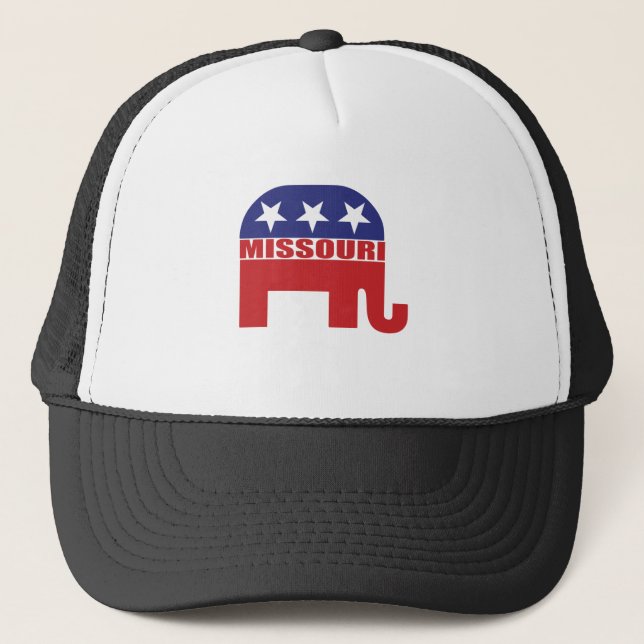Missouri Republican Elephant Trucker Hat (Front)