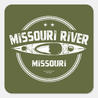 Missouri River Missouri Square Sticker
