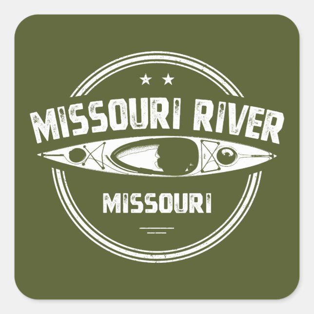 Missouri River Missouri Square Sticker (Front)