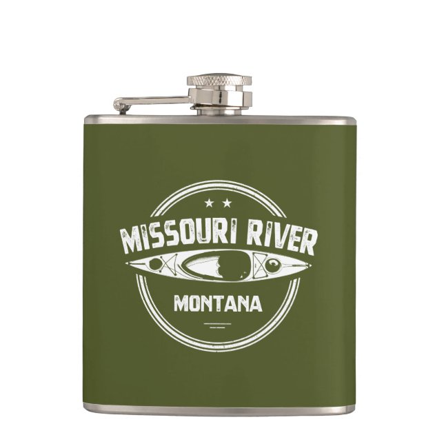 Missouri River, Montana Hip Flask (Front)
