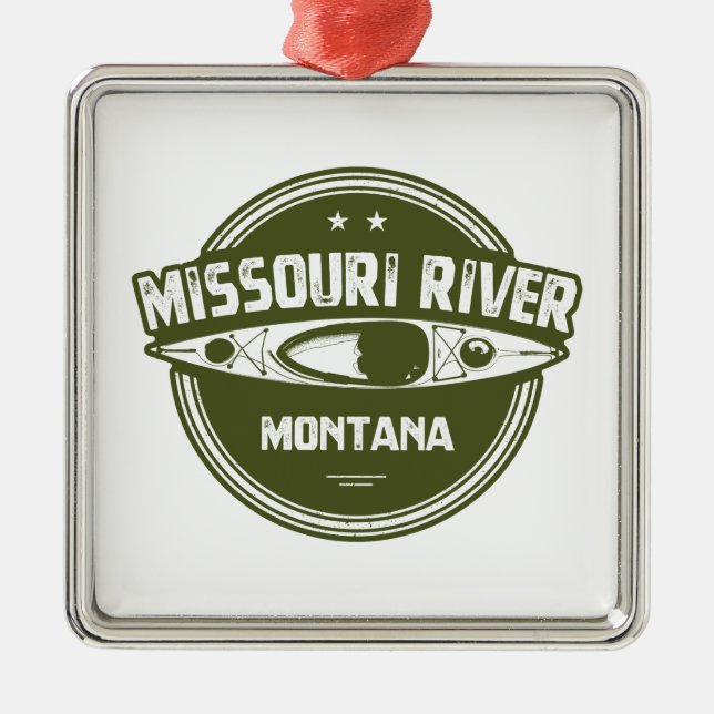 Missouri River, Montana Metal Tree Decoration (Front)